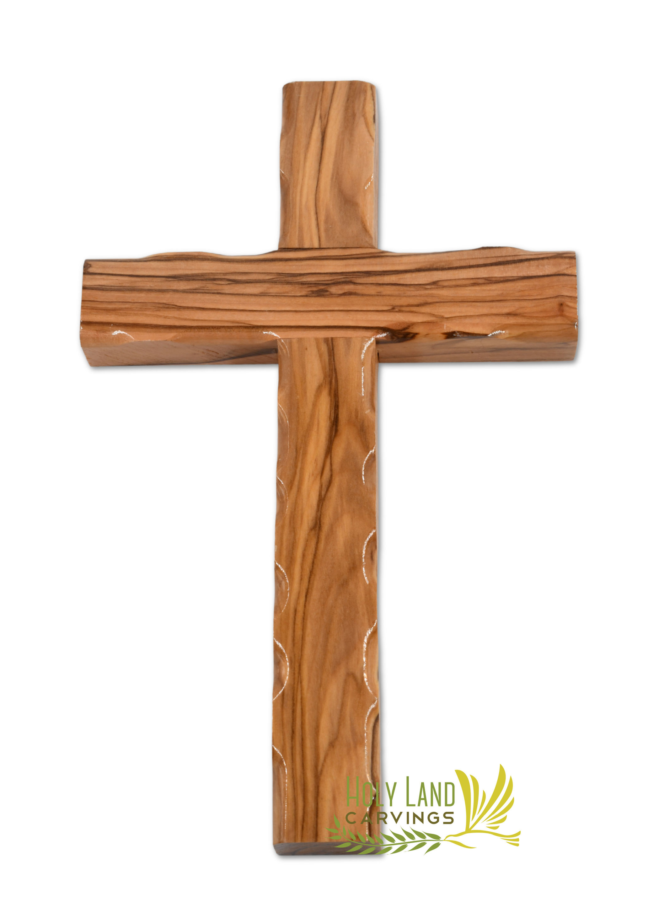 8 Inch Wooden Wall Hanging Cross Made of Olive Wood - Perfect for Kids Room