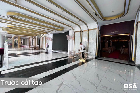 trước và sau khi thiết kế cải tạo nhà hàng cũ