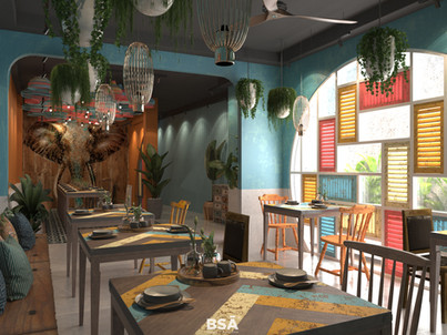 thi công nhà hàng happy thái