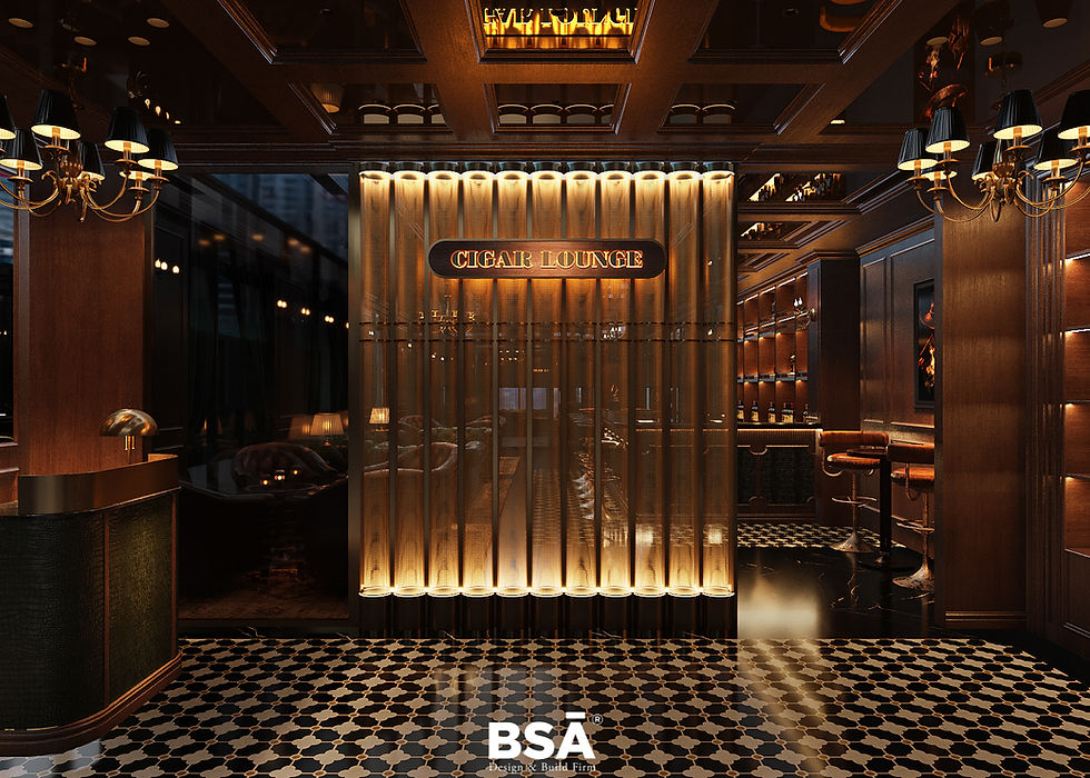Thiết kế thi công Cigar Lounge