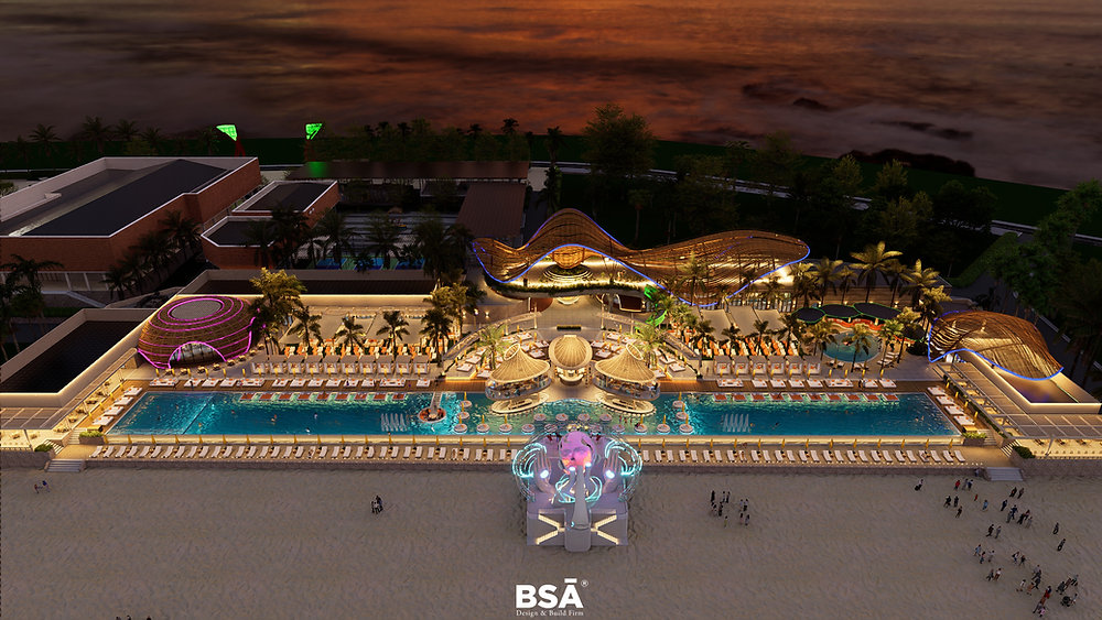 Thiết Kế Thi Công Beach Club Hoàng Long