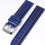 Thumbnail: Men's Quartz Analog Watch with water Resistant - 1 Pc Blue Leather Strap