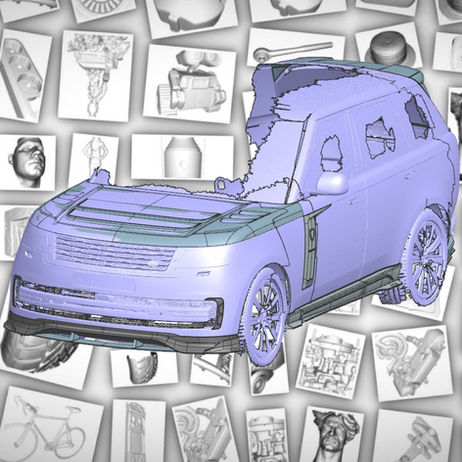 3d сканирование автомобиля RangeRover и 3д моделирование обвеса.