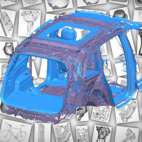 3д сканирование салона автомобиля.