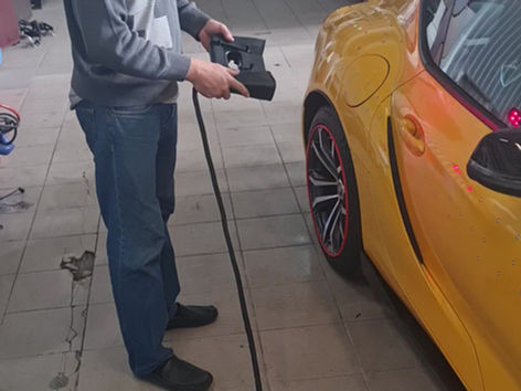 3д сканирование автомобиля Toyota Supra A90.
