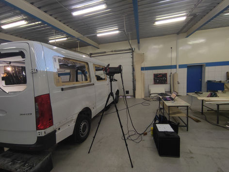 3d сканирование автомобиля Mercedes Benz Sprinter.