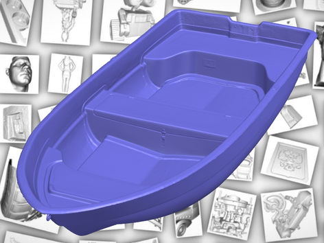 3d сканирование лодки целиком.