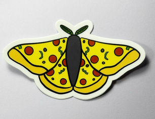 Pizza Moth Sticker