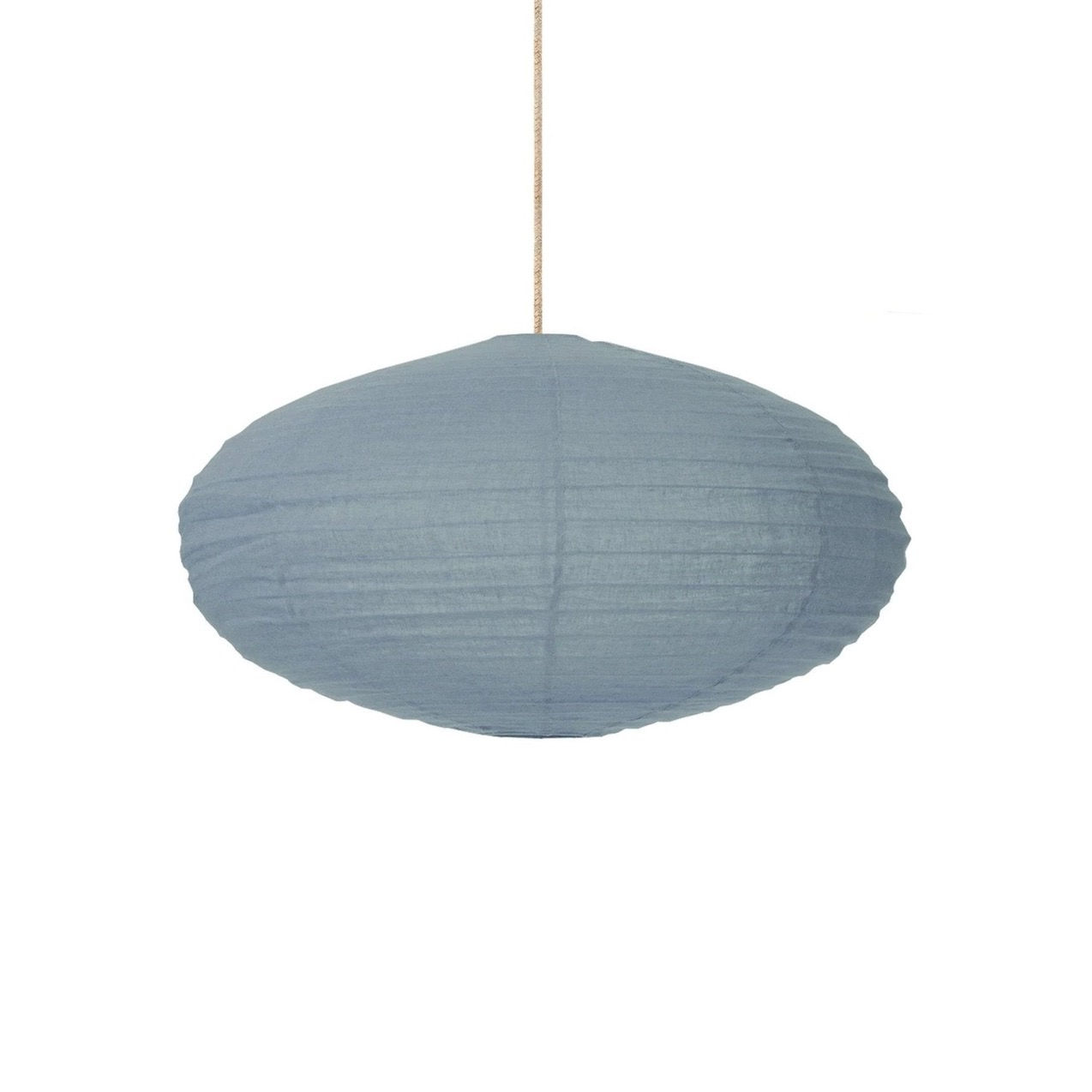 Oval Lampshade ~ Dusty Blue