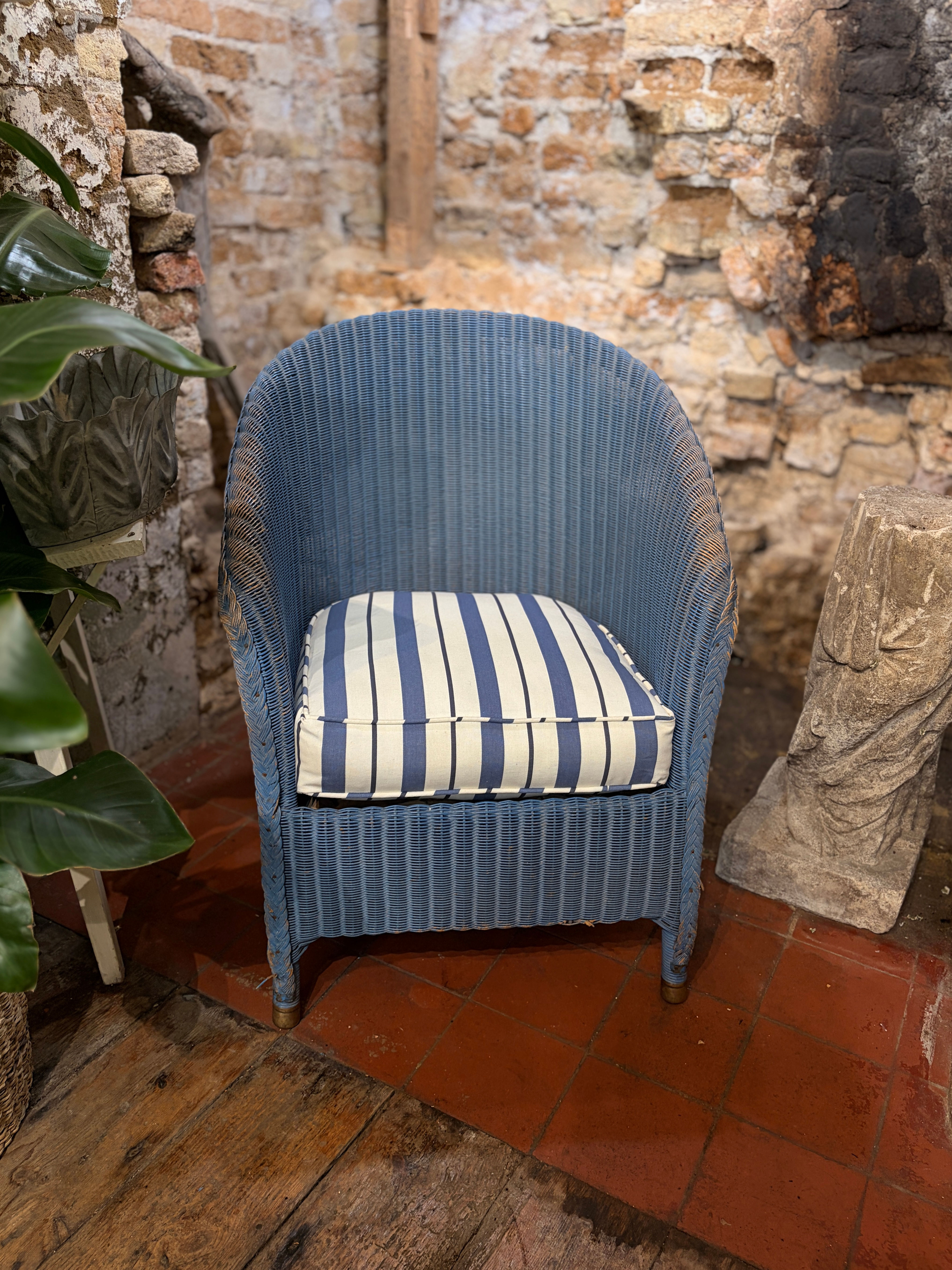 Original 1930s Lloyd Loom Sprung Bedroom Chair