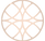 Argus Logo  with 9 interlocking circles in gradient rose golds and pink 