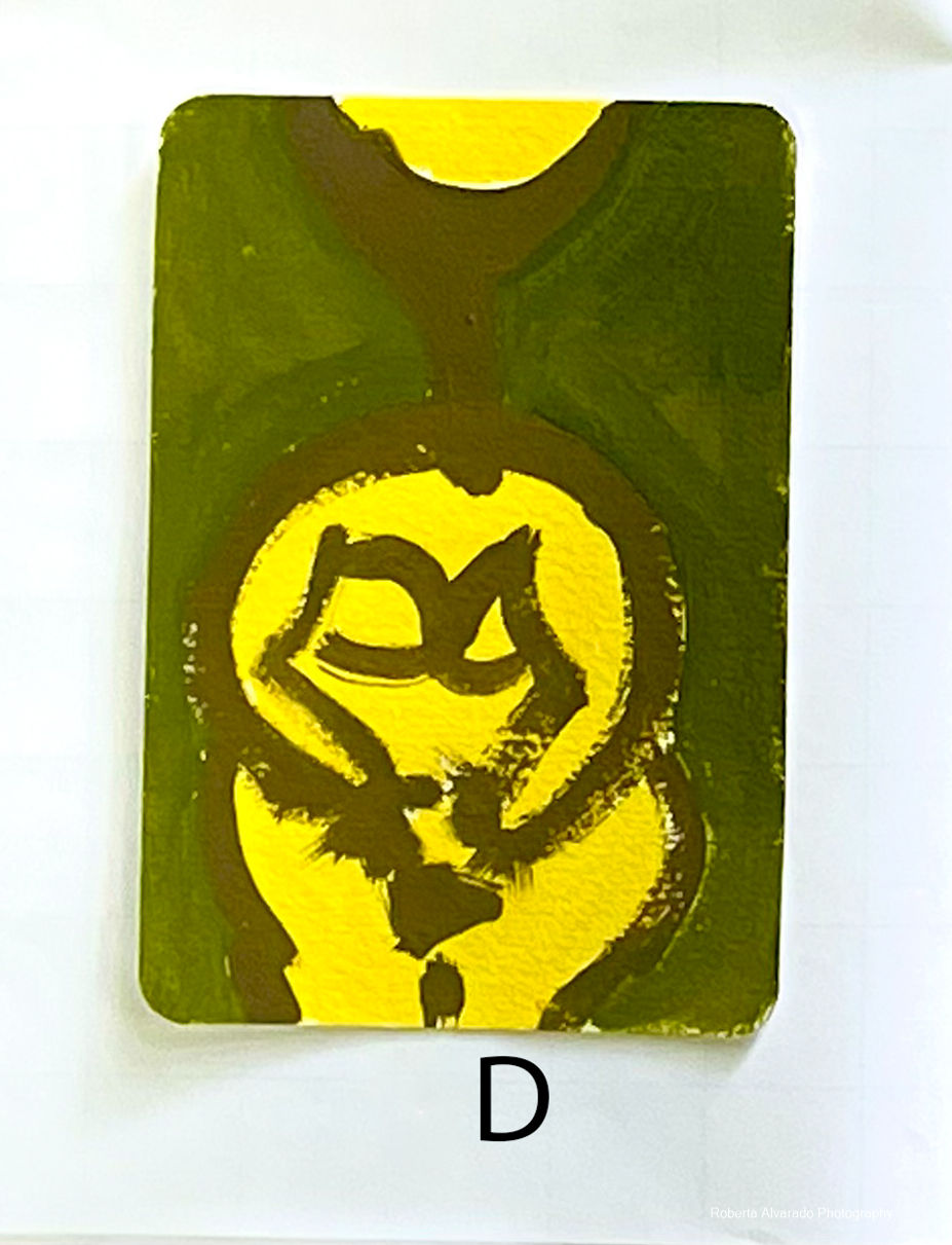 Thumbnail: 8 Postcards | Unique, individual pieces: Variations of Mother Earth goddesses