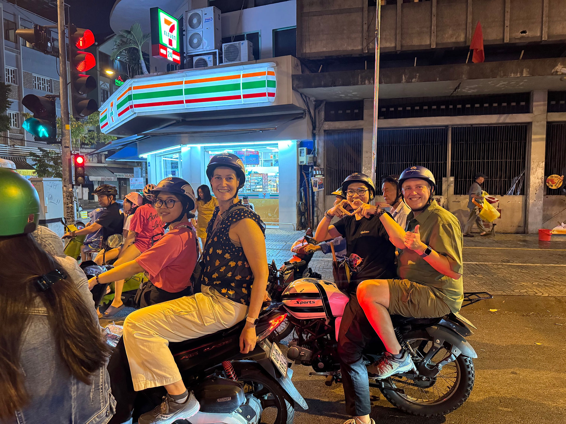 Street food tour on motorbikes!