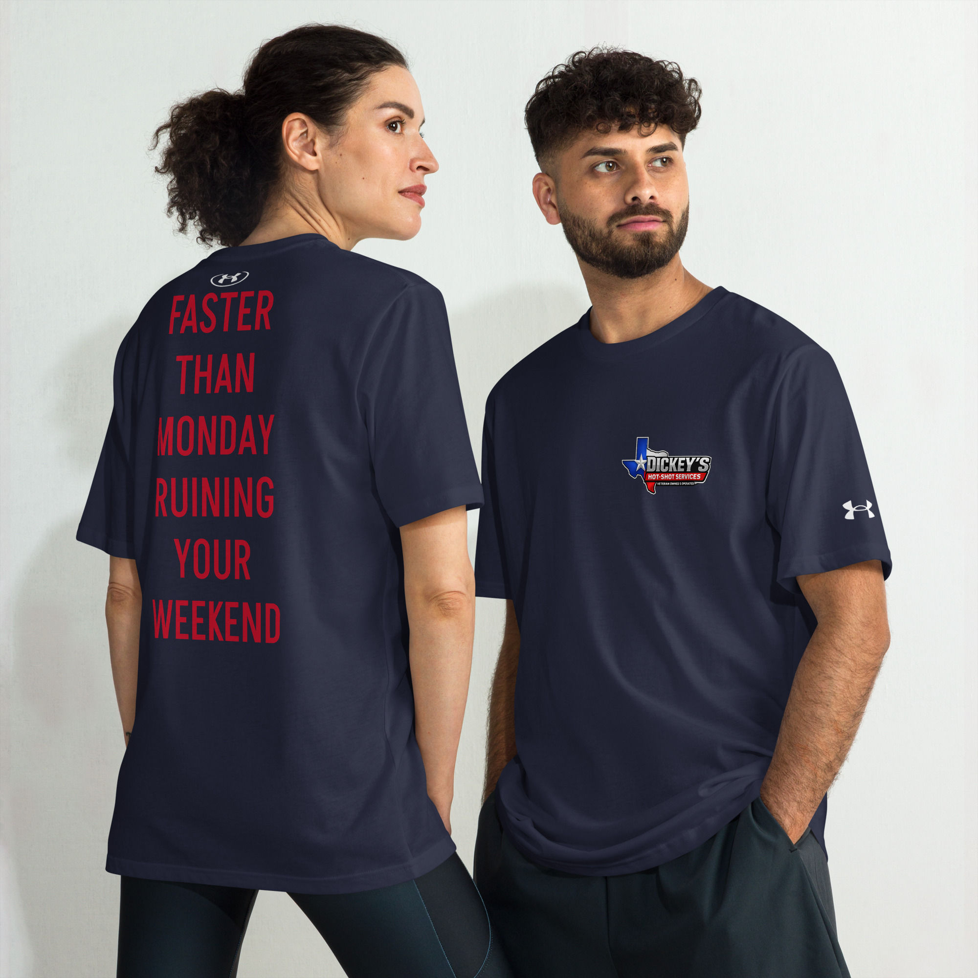 FASTER THAN MONDAY Under ArmourⓇ athletic t-shirt