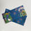 Thumbnail: Blue Blossom Garden Foiled Money Envelop - set of 10,20,30