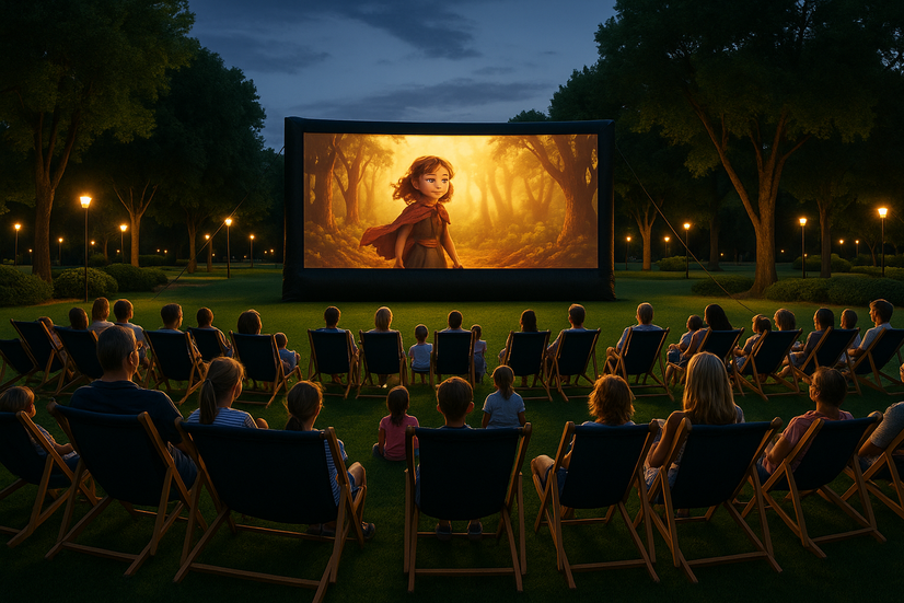 Movie Park en Costella Telchac Puerto con proyecciones al aire libre y ambiente familiar