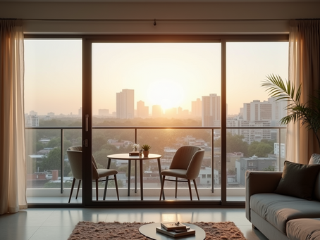 Apartamento moderno en México con diseño contemporáneo, ejemplo de inversión inmobiliaria con potencial de plusvalía. Imagen ilustrativa del artículo.