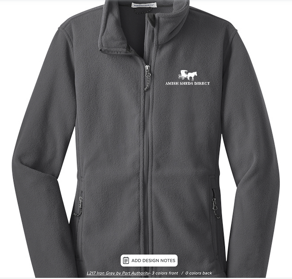 Thumbnail: Womens zip up fleece w/ embroidery