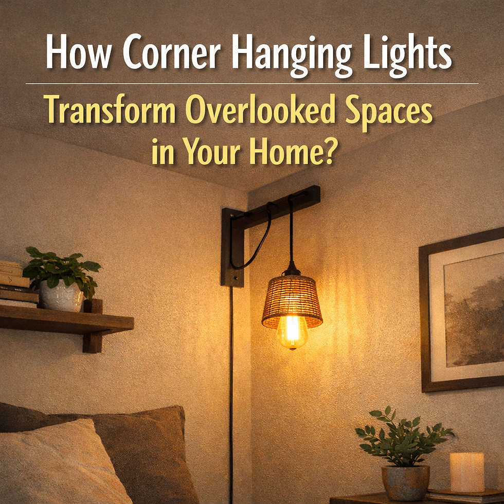 How Corner Hanging Lights Transform Overlooked Spaces in Your Home?