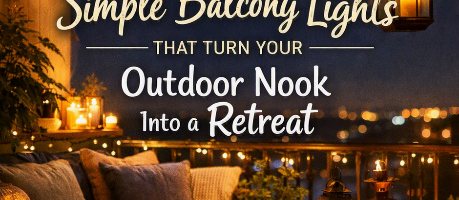 Simple Balcony Lights That Turn Your Outdoor Nook Into a Retreat