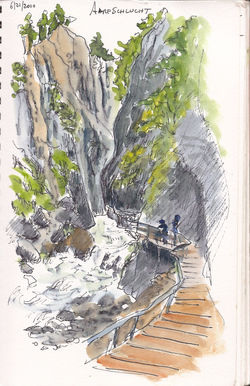 Aare gorge Meiringen Switz.