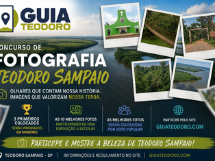 📸 Concurso de Fotografia em Teodoro Sampaio: Mostre seu talento, ganhe prêmios em dinheiro e apareça em um E-book exclusivo!