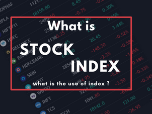 What is a stock market index, and what are the types of stock market indices?