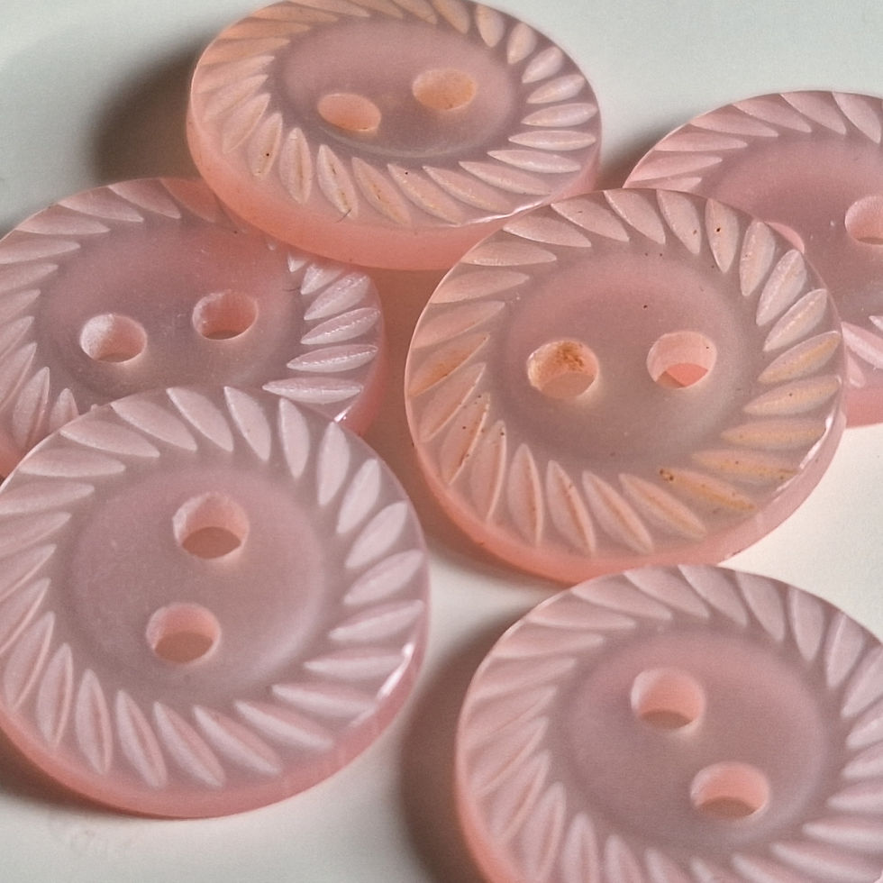 Thumbnail: 14mm Pink Milled Edge Button