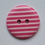 Thumbnail: 18mm Pink & White Stripe Button