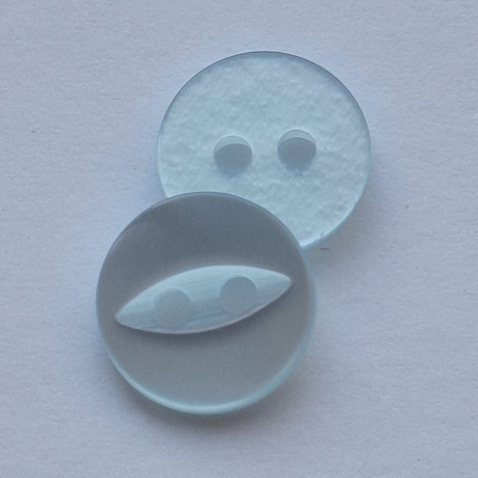 Thumbnail: 11.5mm Pale Blue Fish Eye Button