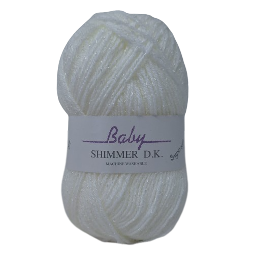 Thumbnail: James C Brett Baby Shimmer DK White BS4