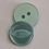 Thumbnail: 14mm Turquoise Fish Eye Button