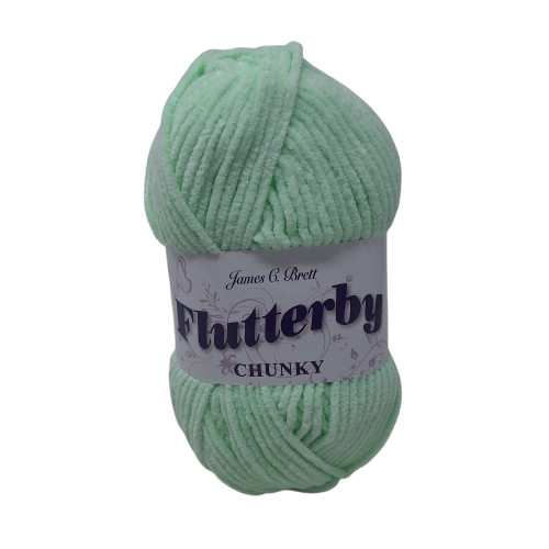 Thumbnail: 500g James C Brett Flutterby Sparkle Chunky - Frosty Leaves B72