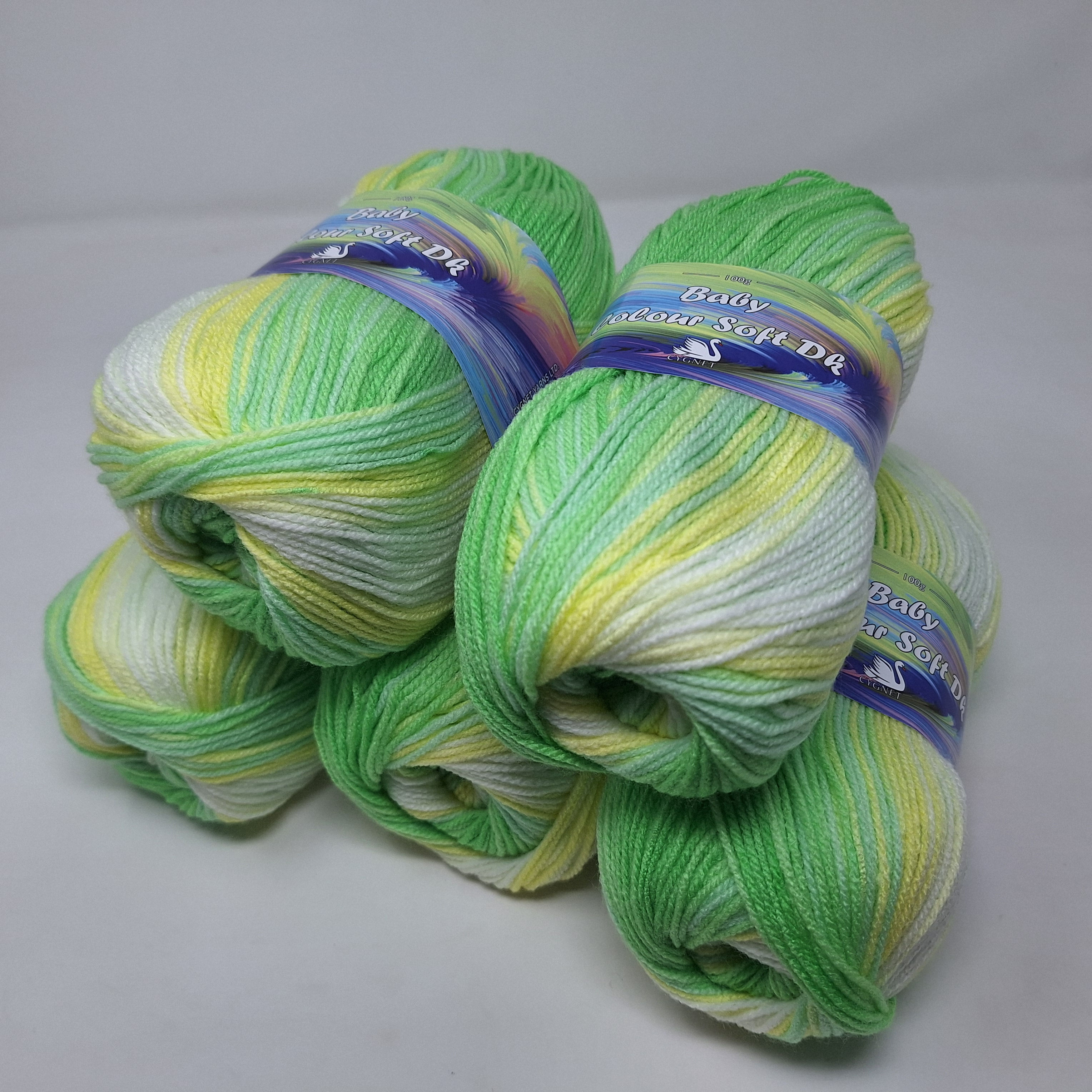 500g Cygnet Baby Colour Soft DK - Whirly Pop 553