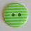 Thumbnail: 15mm Green & White Stripe Button