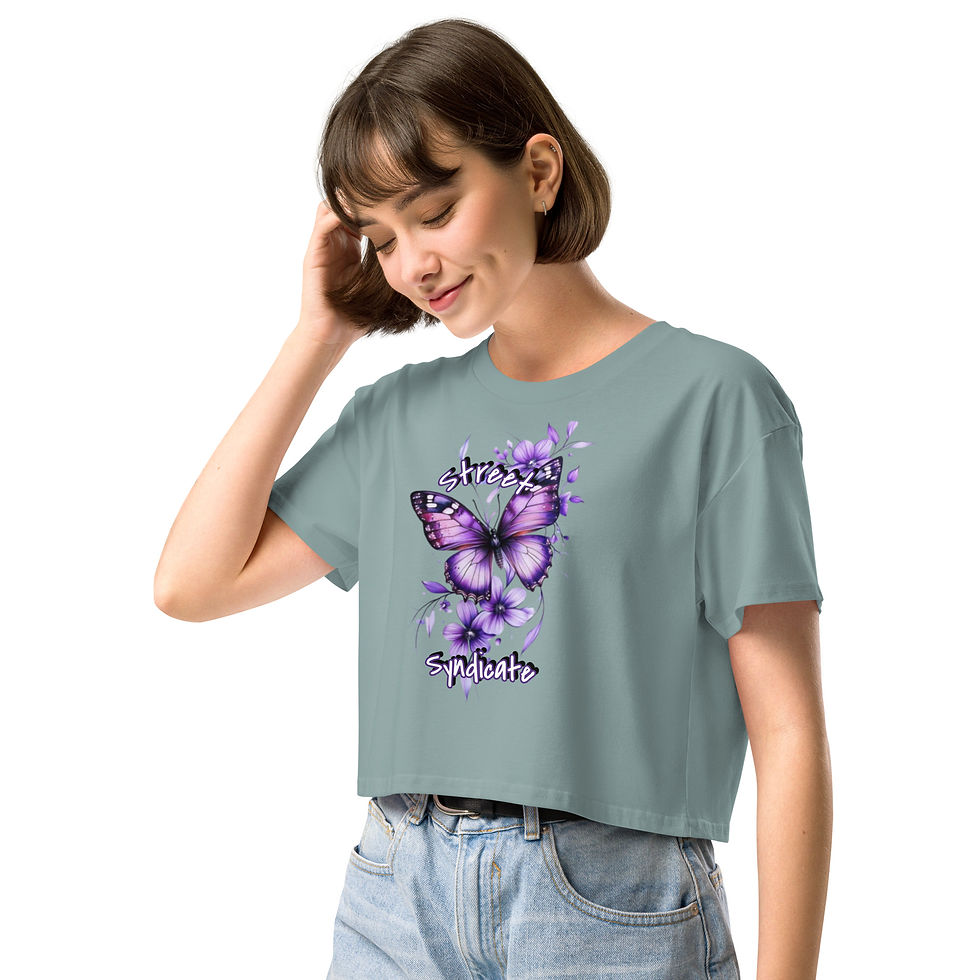Miniature : Women’s crop top Street Syndicate Butterfly edition