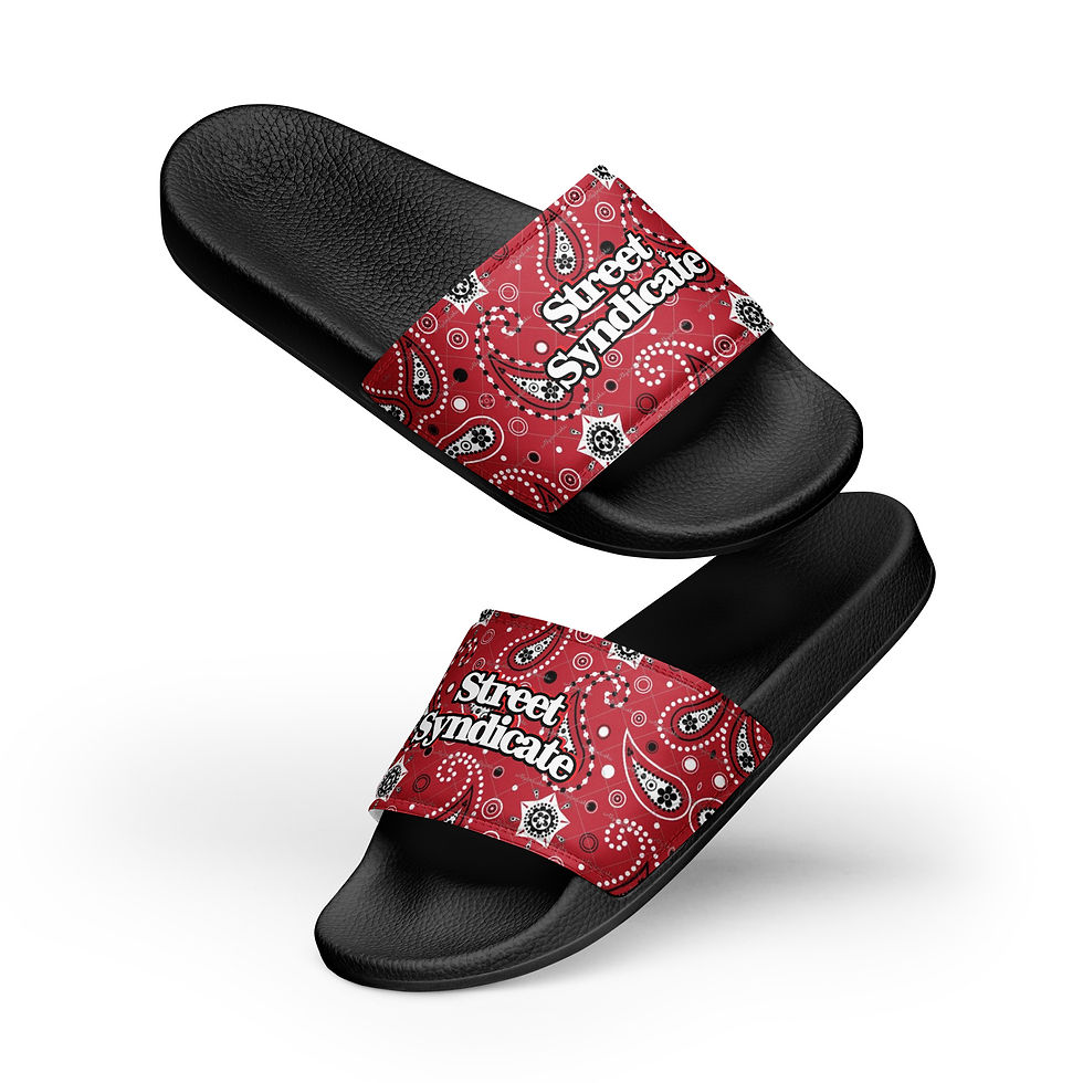 Miniature : Men’s slides Street Syndicate Red Bandana