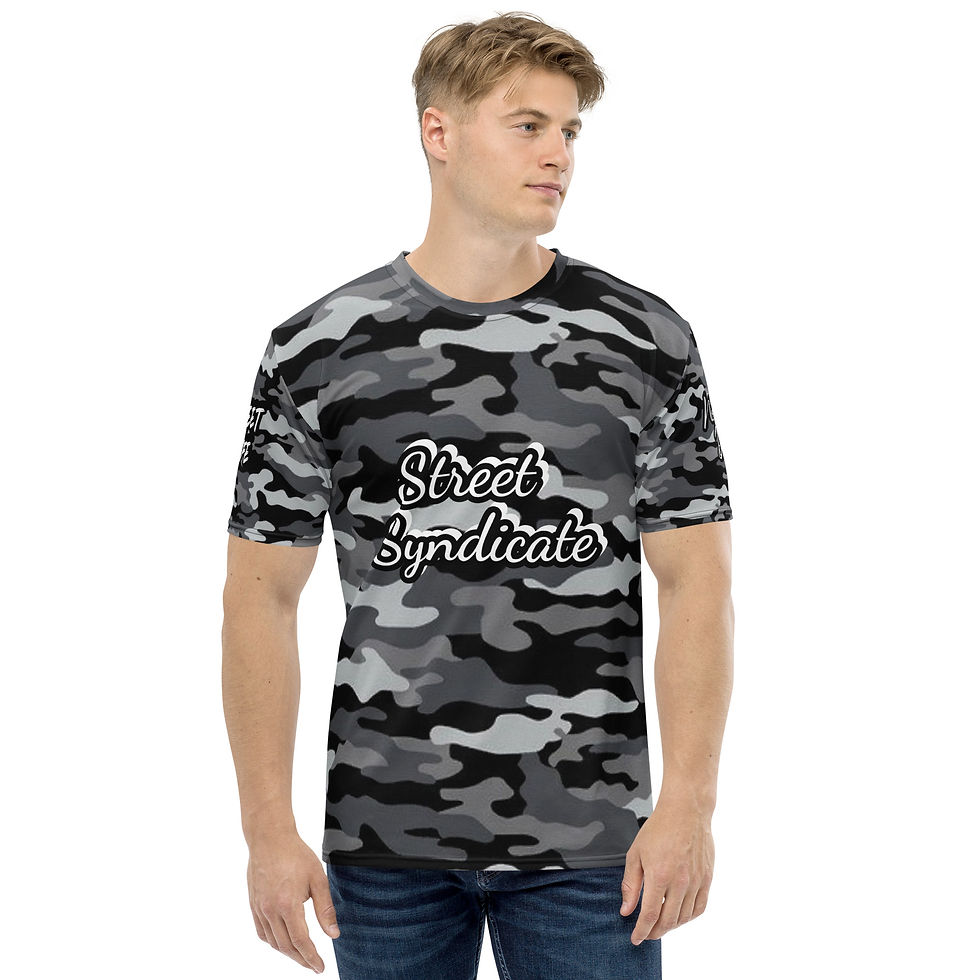 Miniature : Men's t-shirt Street Syndicate Edition Army black and white