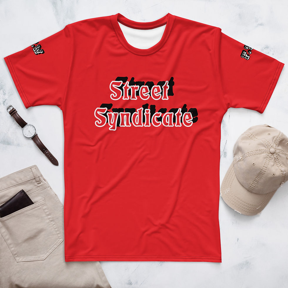 Miniature : Men's t-shirt Street Syndicate Edition Red baseball