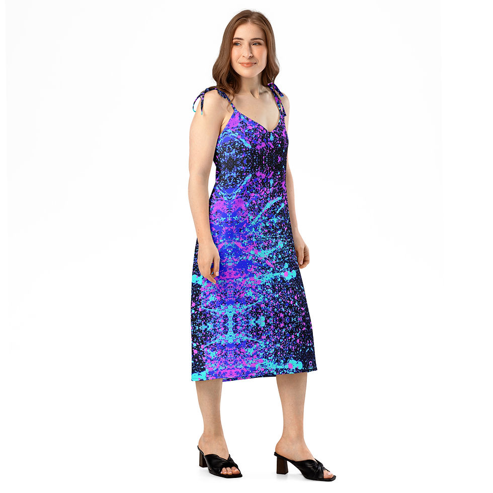 Miniature : Tie-strap midi dress Street Syndicate Best color Edition