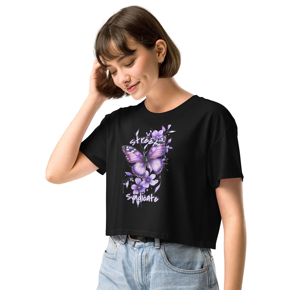 Miniature : Women’s crop top Street Syndicate Butterfly edition