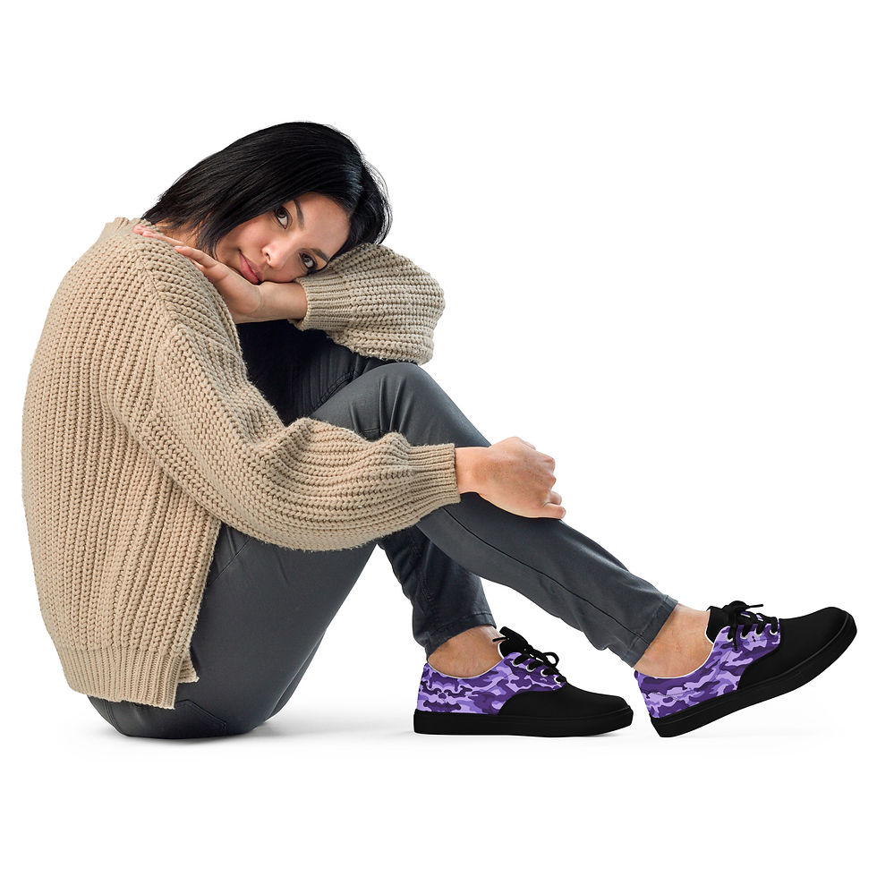 Miniature : Women’s lace-up shoes Street Syndicate Edition Purple Army