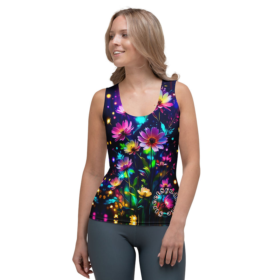 Miniature : Sublimation Cut & Sew Tank Top Street Syndicate Blue Flowers Edition