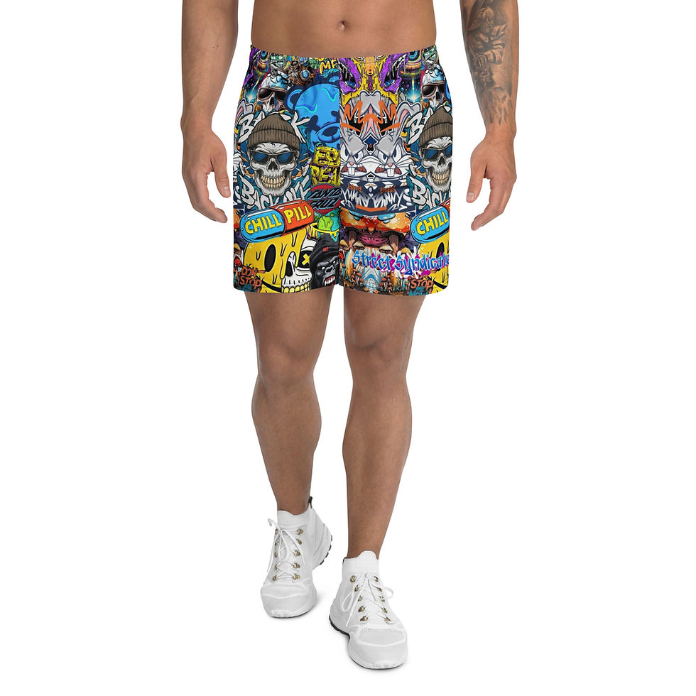 Miniature : Athletic Long Shorts Street Syndicate Graff. edition