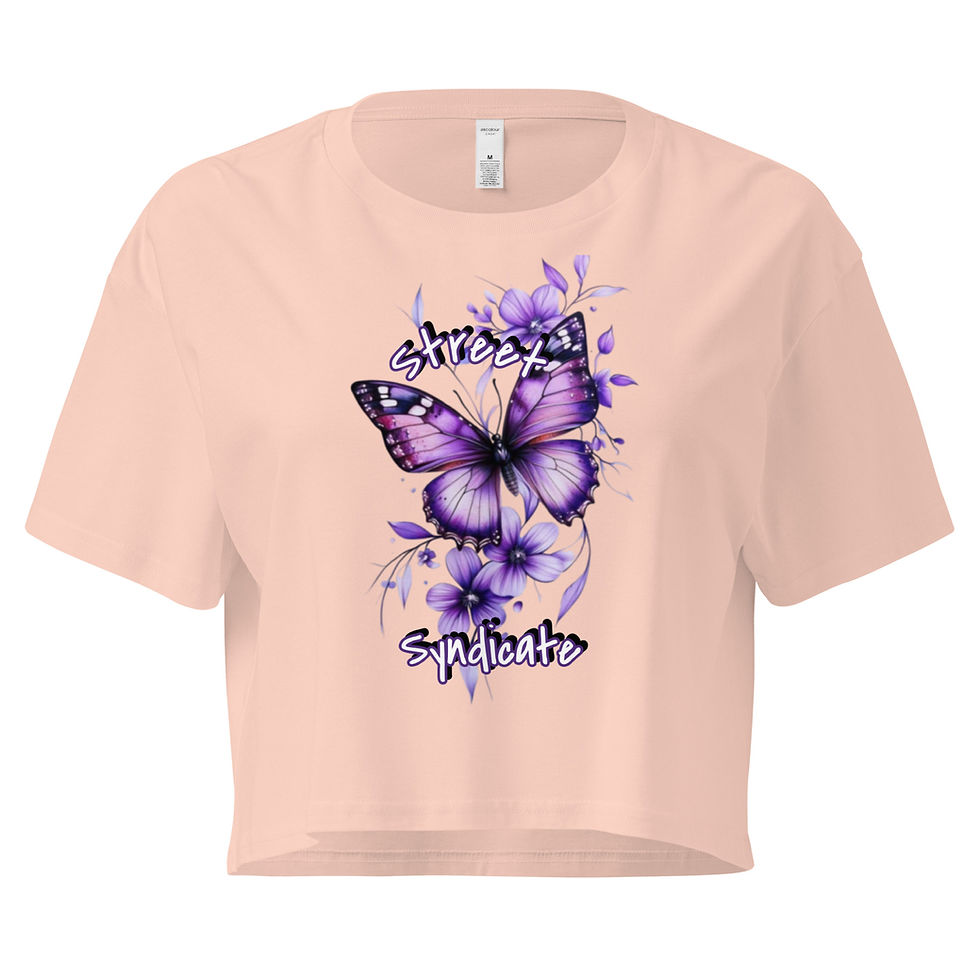 Miniature : Women’s crop top Street Syndicate Butterfly edition