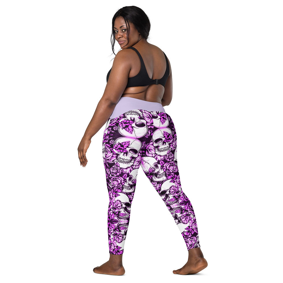 Miniature : Leggings with pockets Street Syndicate SkullPurple Edition