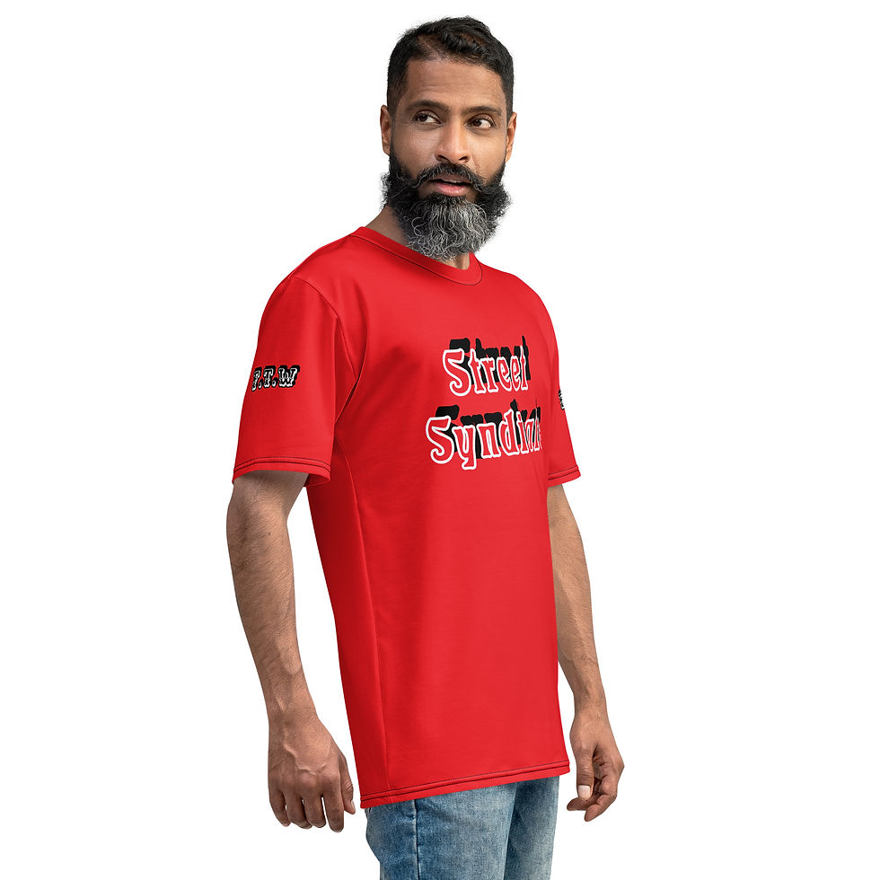 Miniature : Men's t-shirt Street Syndicate Edition Red baseball