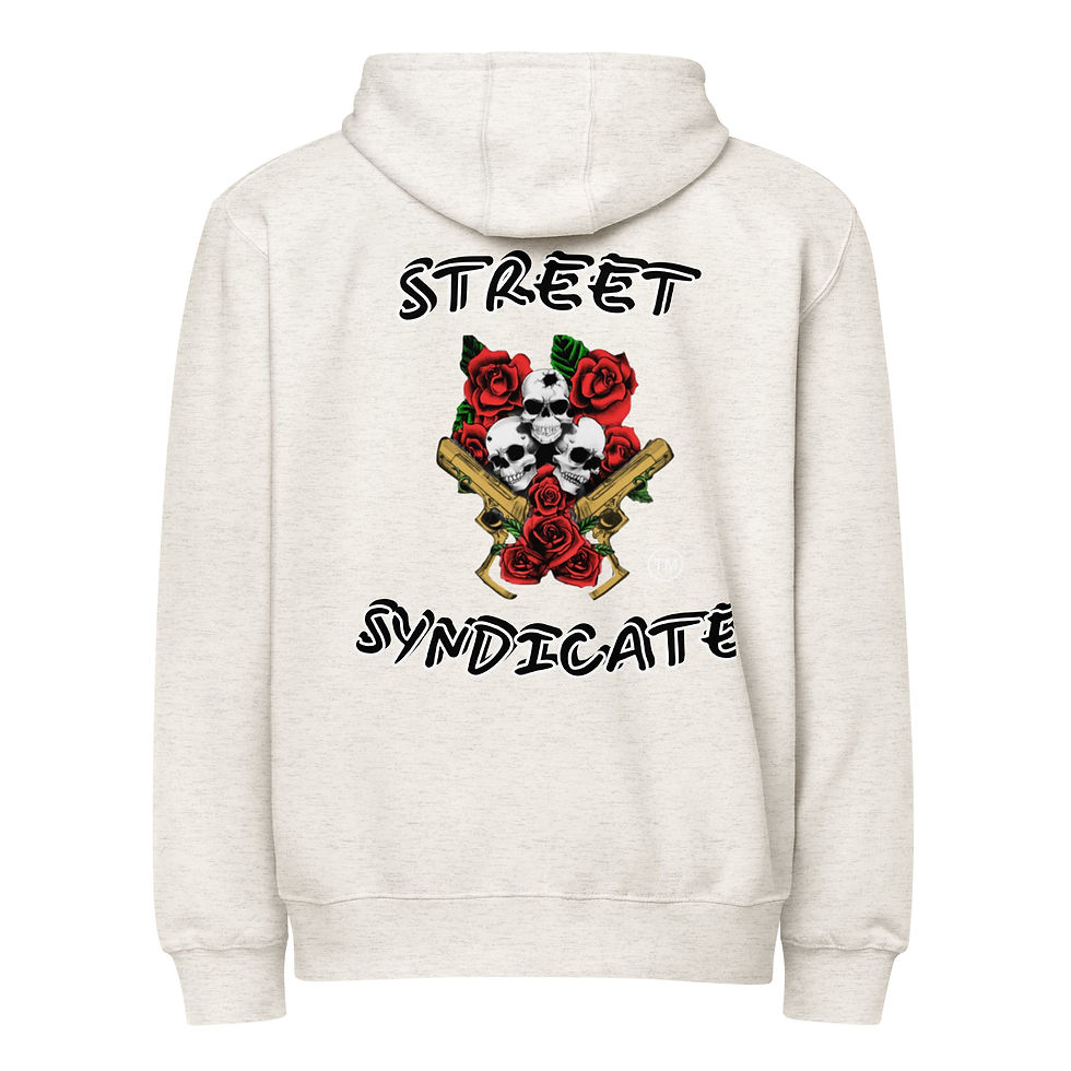 Miniature : Premium full zip hoodie Street Syndicate Skull