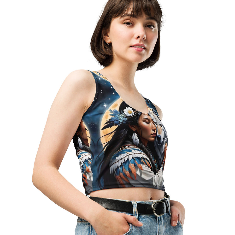 Miniature : Crop Top Street Syndicate  Native American Girl