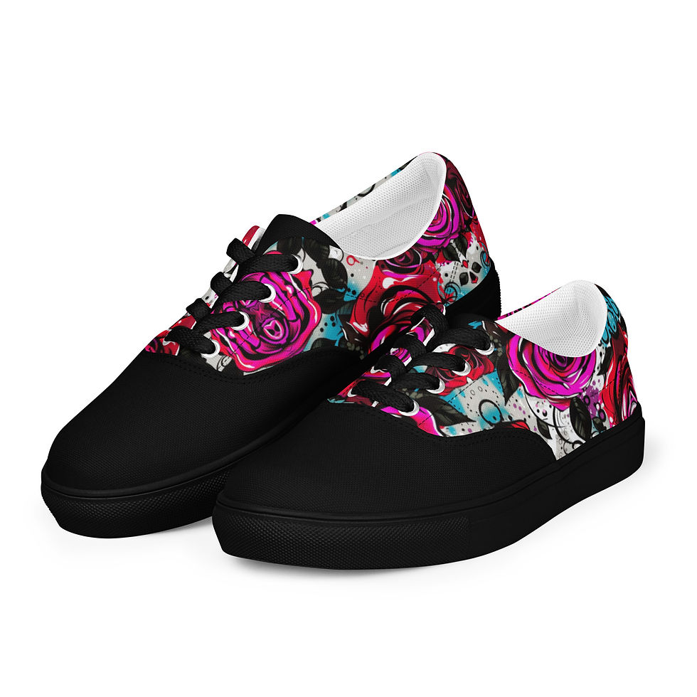 Miniature : Women’s lace-up shoes Street Syndicate Edition Flower